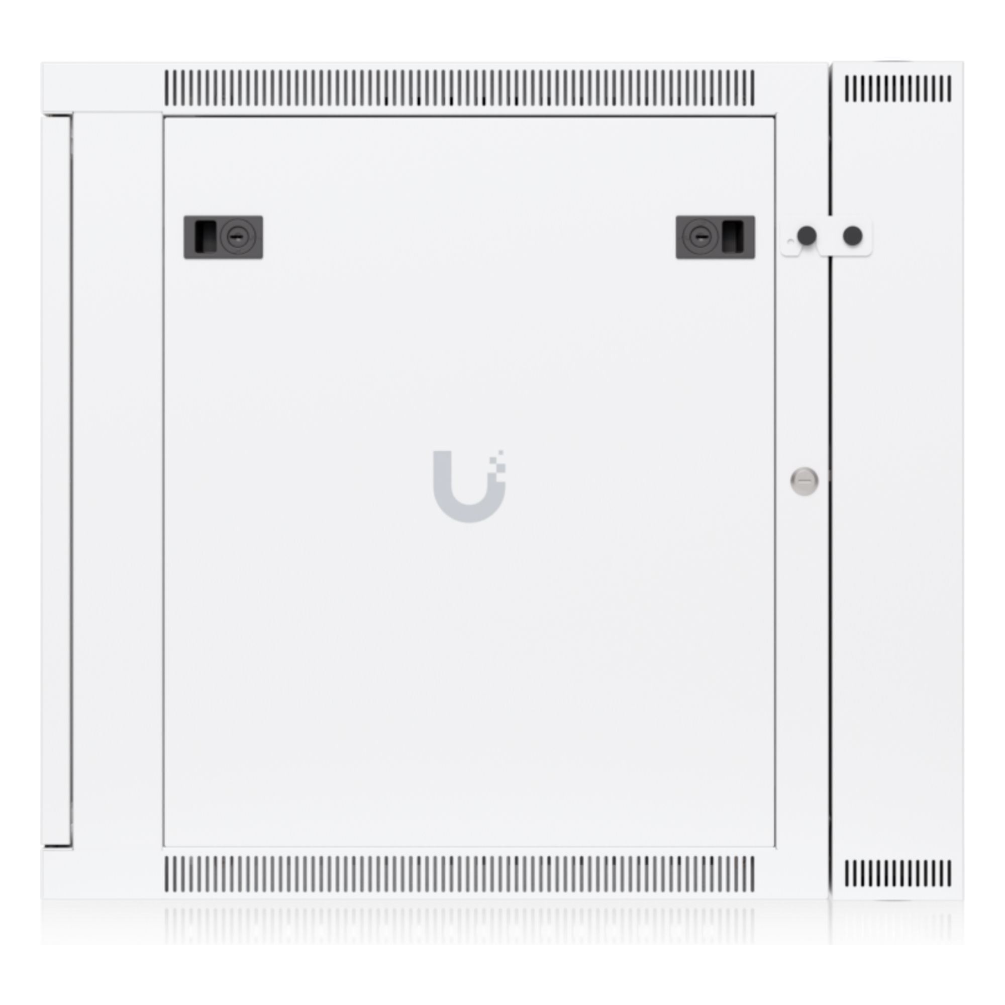 Gabinete Rack 12U / 600x703 mm / Puerta Vidrio Templado / Puerta Trasera Abatible / Paneles Laterales con Llave / Acero SPCC 1.2 mm