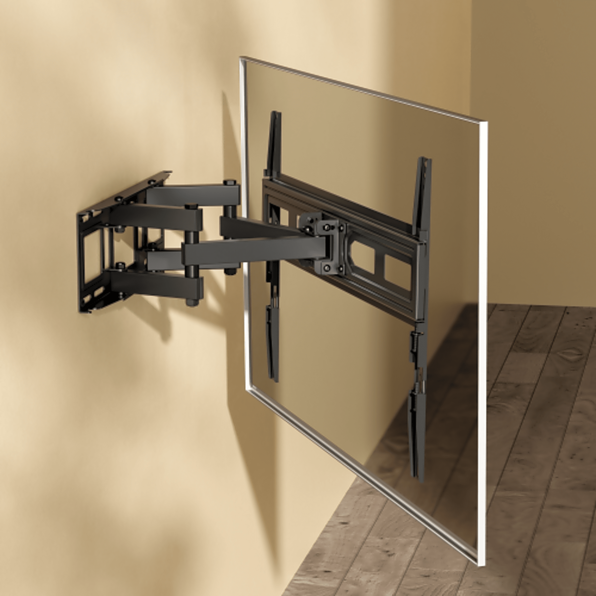 Montaje de Pared Universal Articulado para Monitores de 37 a 80" | Carga Máxima 40 Kg | Vesa 100 x 100 a 600 x 400| Fabricado en Acero