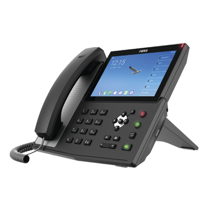 Teléfono IP  Android Empresarial para 20 lineas SIP, pantalla táctil, Wi-Fi y Bluetooth, PoE, hasta 112 botones DSS, puertos Gigabit, soporta recepción de video. — FANVIL · SKU X7A