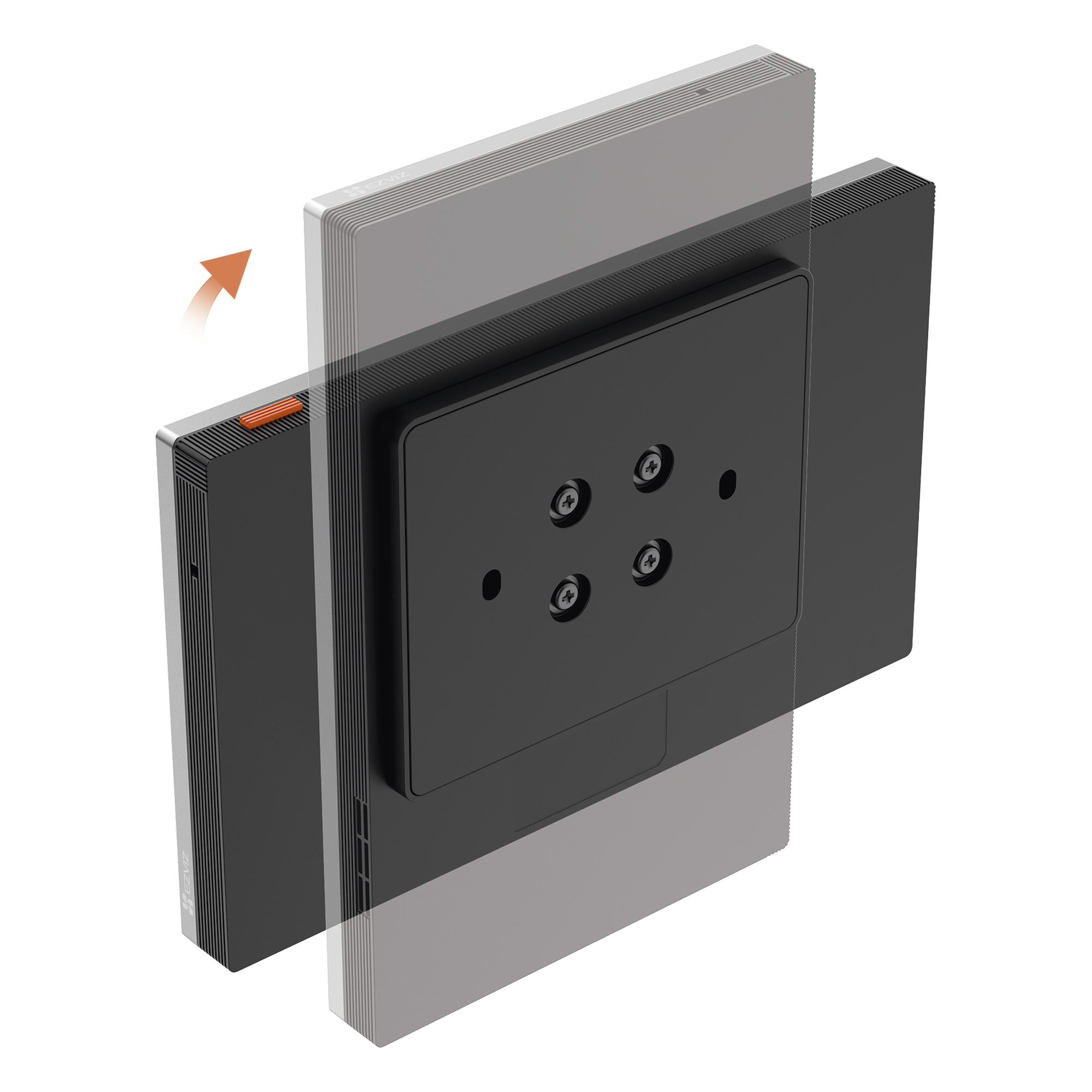 Pantalla Inalámbrica / Con Batería Recargable 4600mAh / Wi-Fi / Ideal Para Escritorio o Pared  / Vista en Vivo de Cámaras EZVIZ / Compatible con Videoportero CS-HP7  para ver Cámara y Apertura Remota  / Audio de Dos Vías