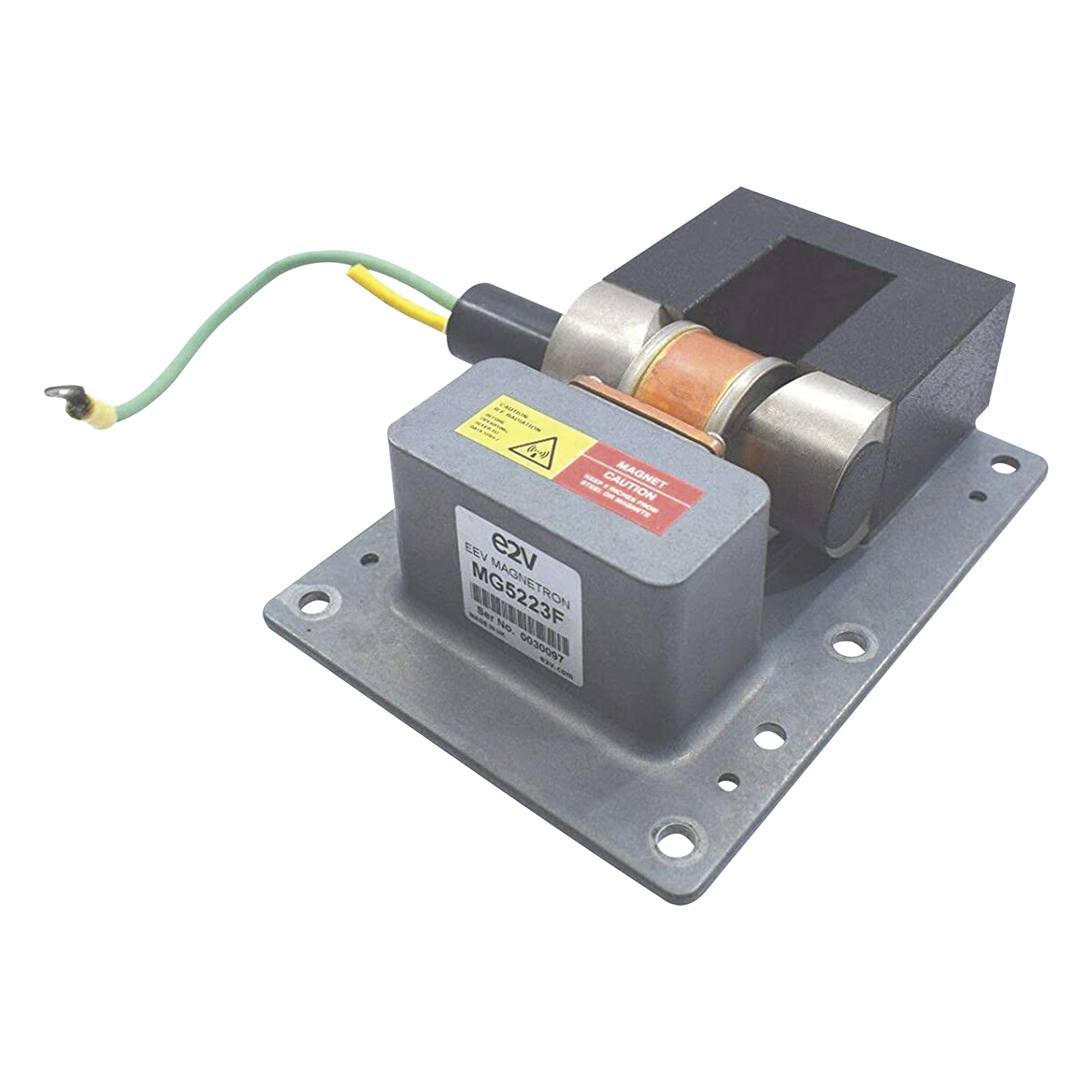 Magnetrón de 30 kW en banda S para radares marinos en frecuencia de 3050 ± 25MHz — E2V · SKU MG5223F