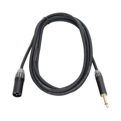 Cable de Audio | XLR 3 Polos Macho a Plug 1/4 in mono | Conector Seetronic Serie M SCMF3 - MP2X | Longitud 3m