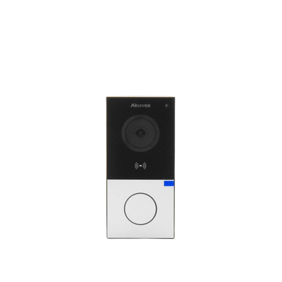 DOORBELL / WIFI / 100% en la Nube / POE / Bluetooth / NFC / Lector de Tarjetas MIFARE / Notificación en APP / Llamada Telefónica / SIP / ONVIF / IP65 / Cámara 2 MP / Botón con Iluminación / Control de 1 Puerta