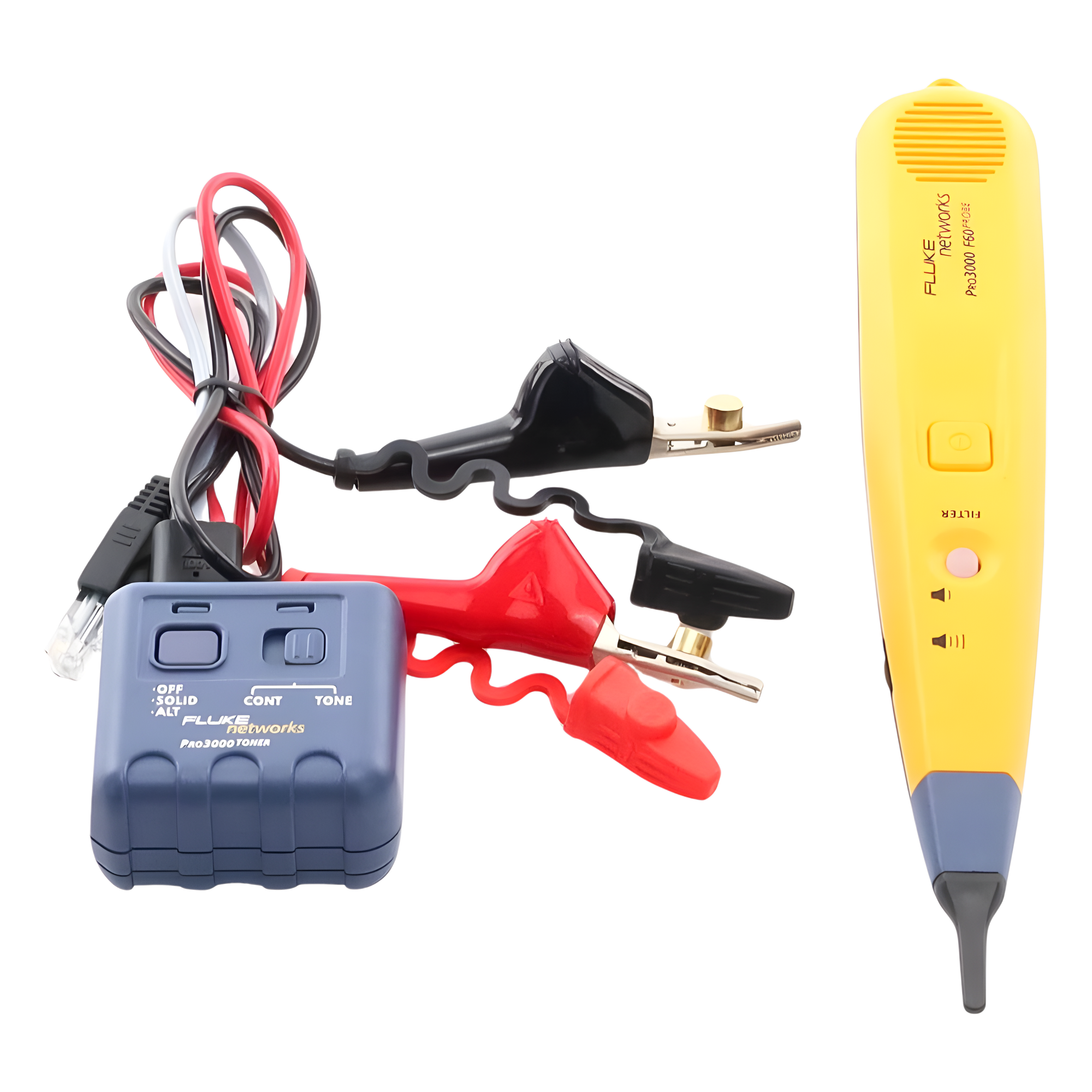 Generador y Sonda (Detector) de Tonos PRO3000, Con Filtrado de Señales a 60Hz, Para Identificación de Señales Analógicas en Cableado Inactivo
