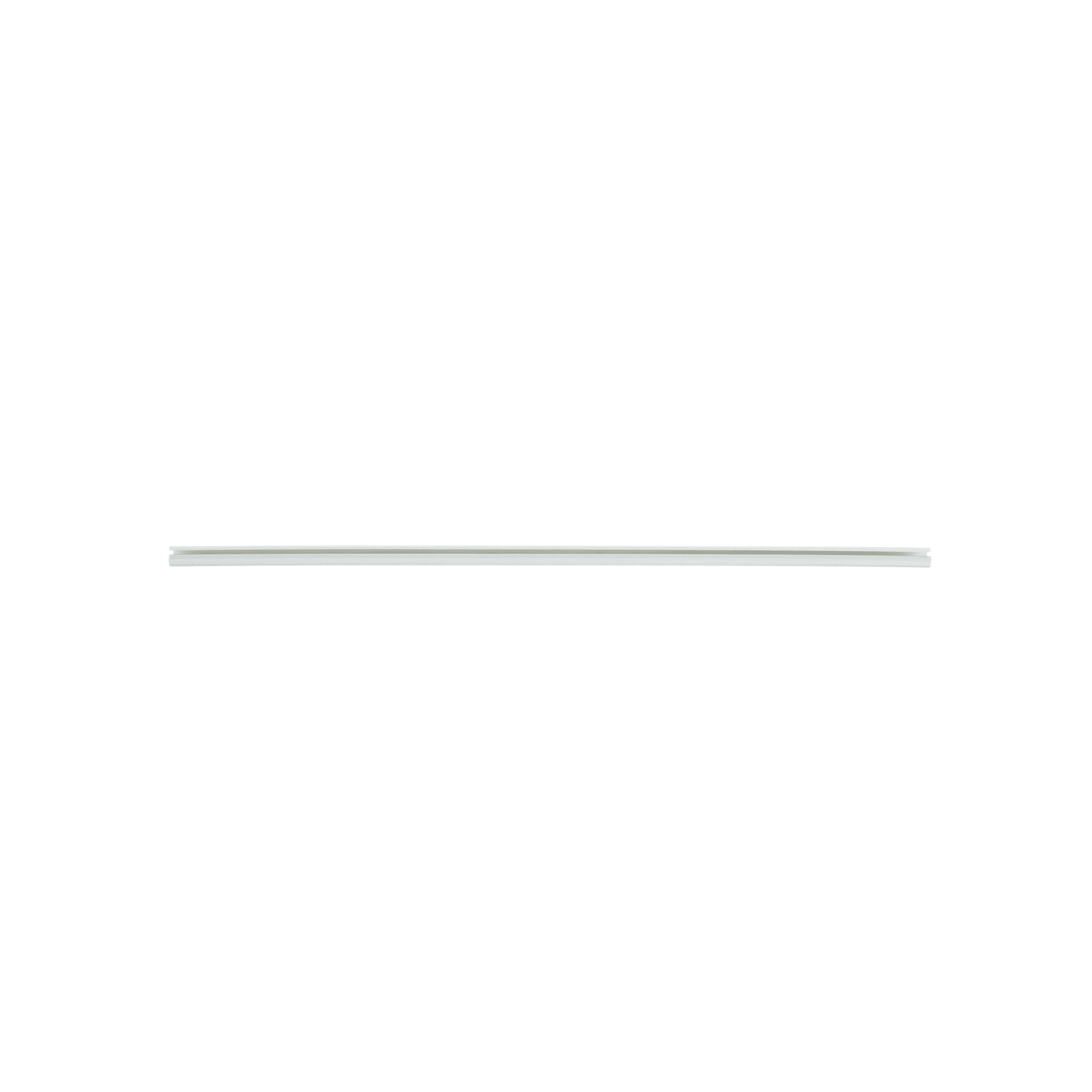 Canaleta LD3 de PVC rígido, con cinta adhesiva para instalación sin herramientas, 19.6 x 12 x 1828.8 mm, Color Blanco