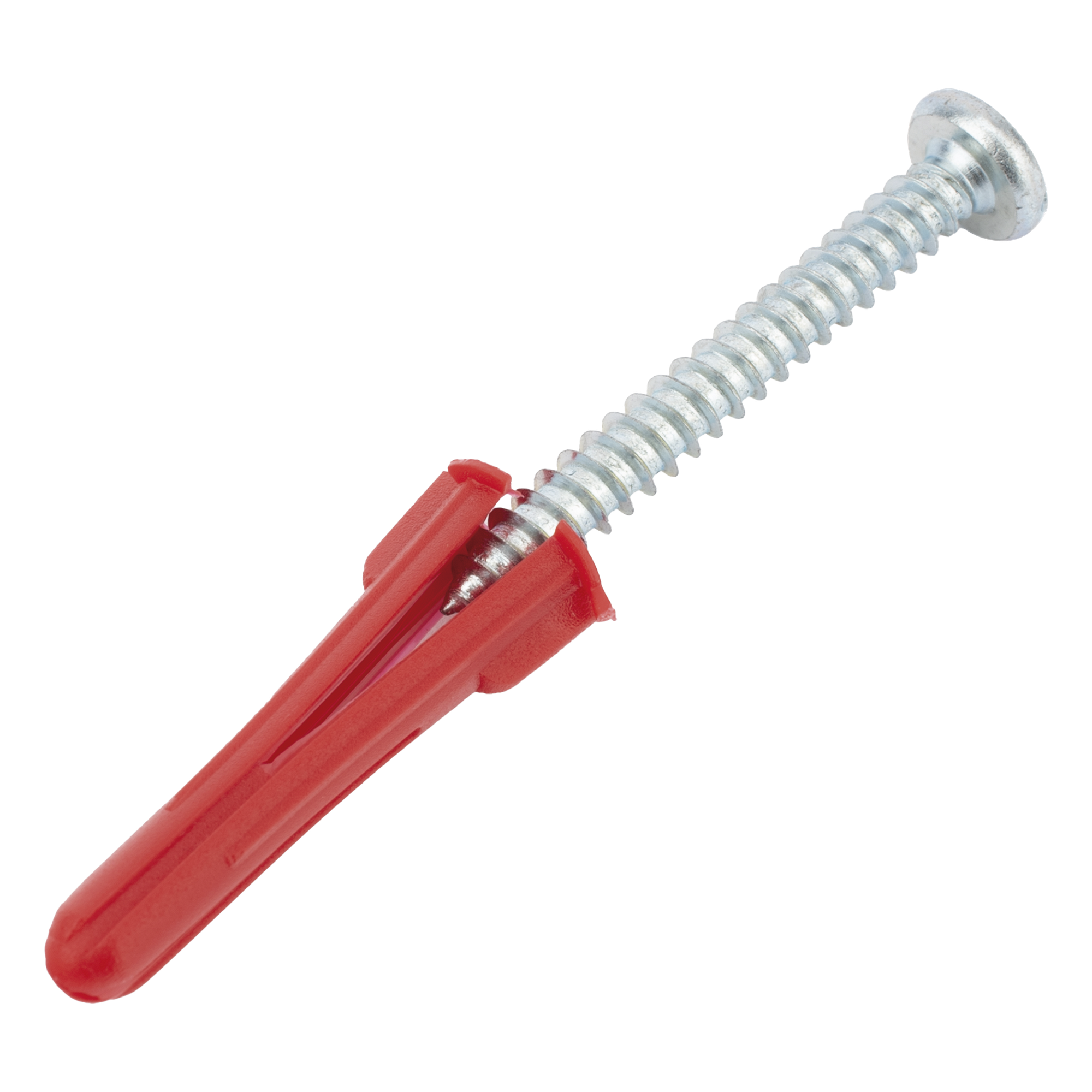 Paquete Con 10 Taquetes Rojos de 1/4" y 10 tornillos 10 x 1 1/2" (4.82 x 38 mm) (1103-05002) — THORSMAN · SKU TP-2X-KIT