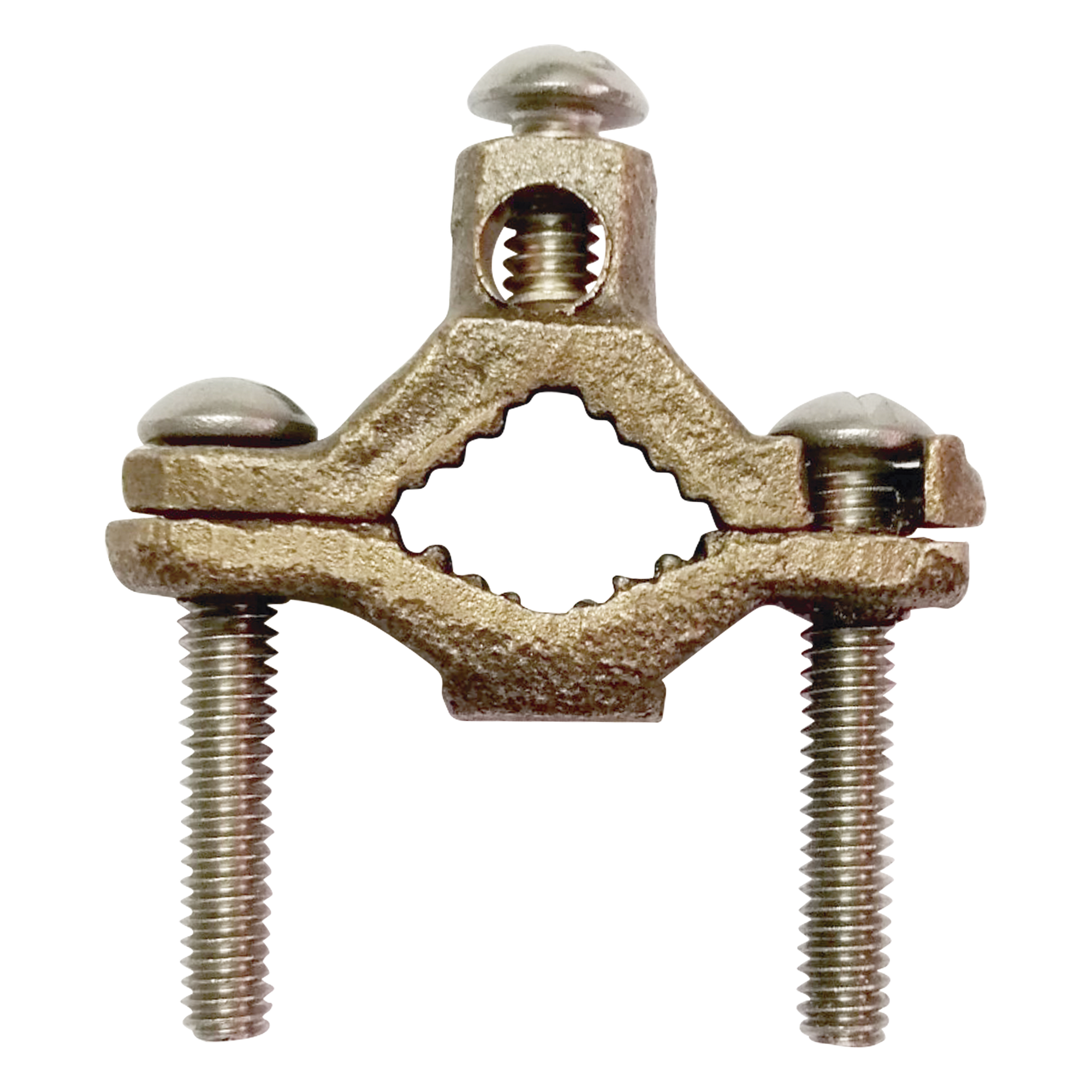 Conector Tubo a Cable / Bronce 100% / Tubo hasta 1 1/4 in / Cable 4 AWG / Aterrizaje Torres TZ / Sin Soldadura — LINKEDPRO BY EPCOM · SKU LP-CTZ-114