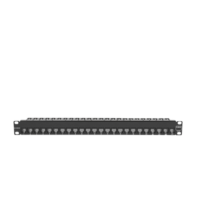 Patch Panel UTP Z-MAX de 24 Puertos, Precargado con Jacks Categoría 6, Plano, 1UR