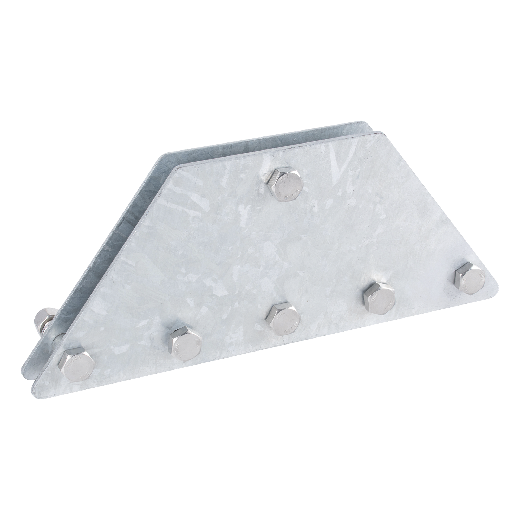 Placas Igualadoras de Retenida / 6 Retenidas / Acero Galvanizado por Inmersión / Kit con Tornillería y Separadores — SYSCOM TOWERS · SKU SP202050G6R