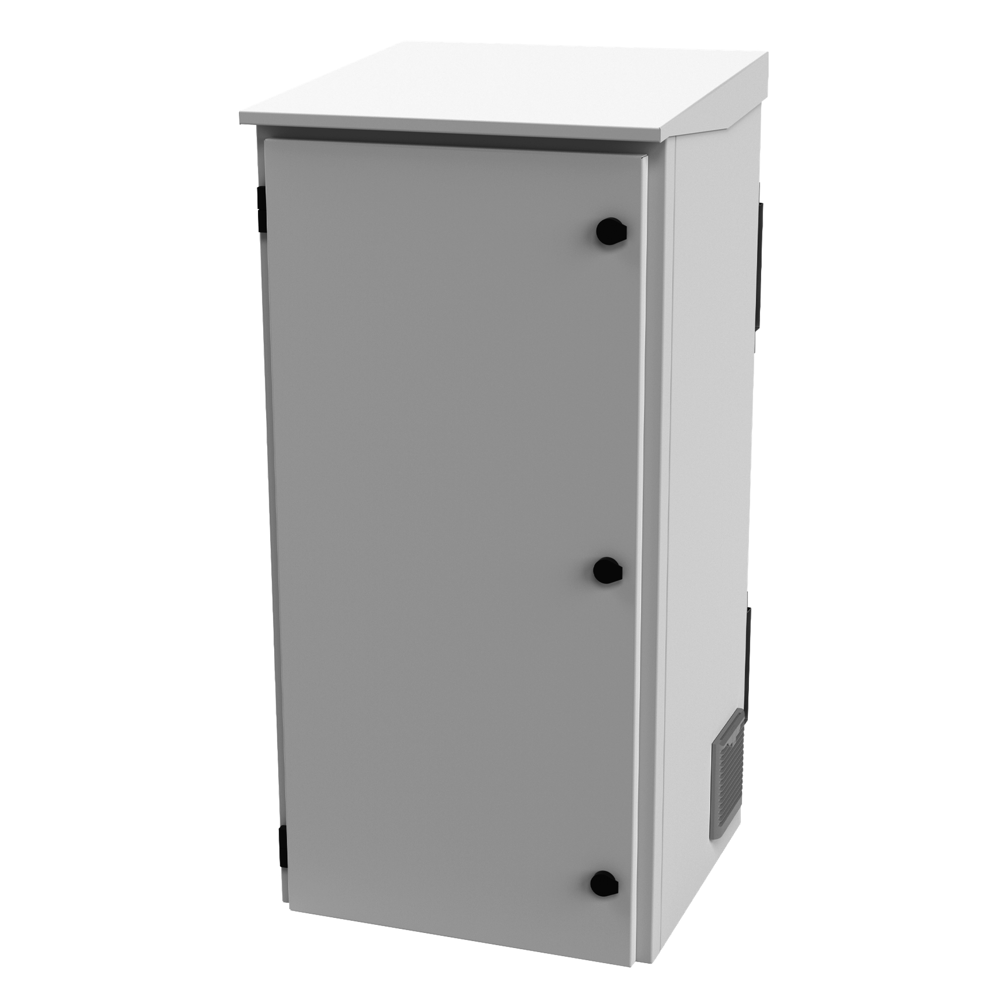 Gabinete de Exterior con Rack de 19" de 24U con Ventiladores y Termostato, Se envía el Gabinete Armado (Montaje a poste o torre se vende por separado). — LINKEDPRO BY EPCOM · SKU LP-FORTE-24U-R3