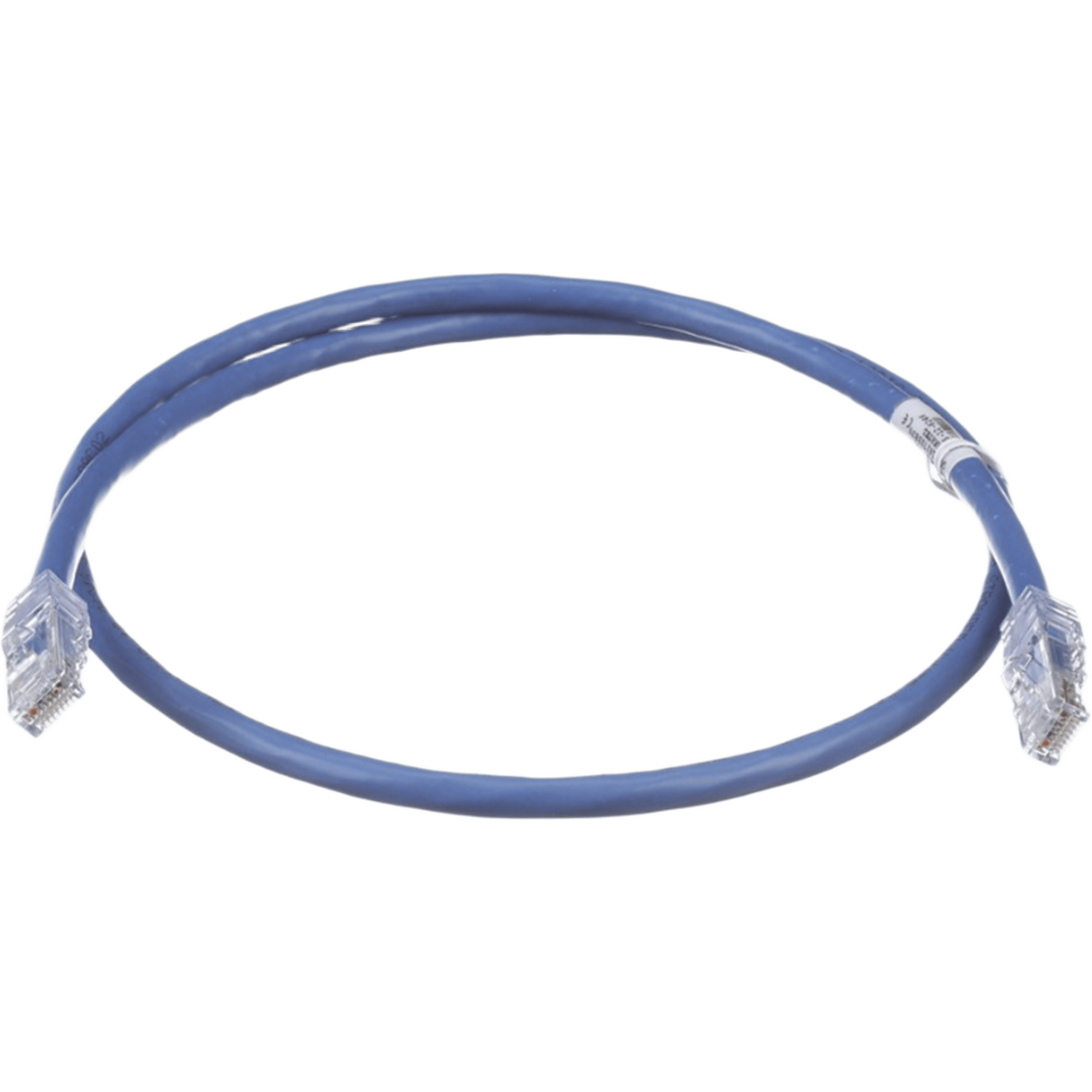 Cable de Parcheo UTP, Cat6A, 24 AWG, CM, Color Azul, 0.3 Metros (1 Pie)
