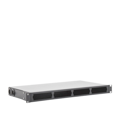Distribuidor de Fibra Óptica Vacío 19 Pulgadas, Acepta 4 Placas Acopladoras de Linkedpro, Hasta 24 Fibras, 1UR, Incluye Charola de Empalme