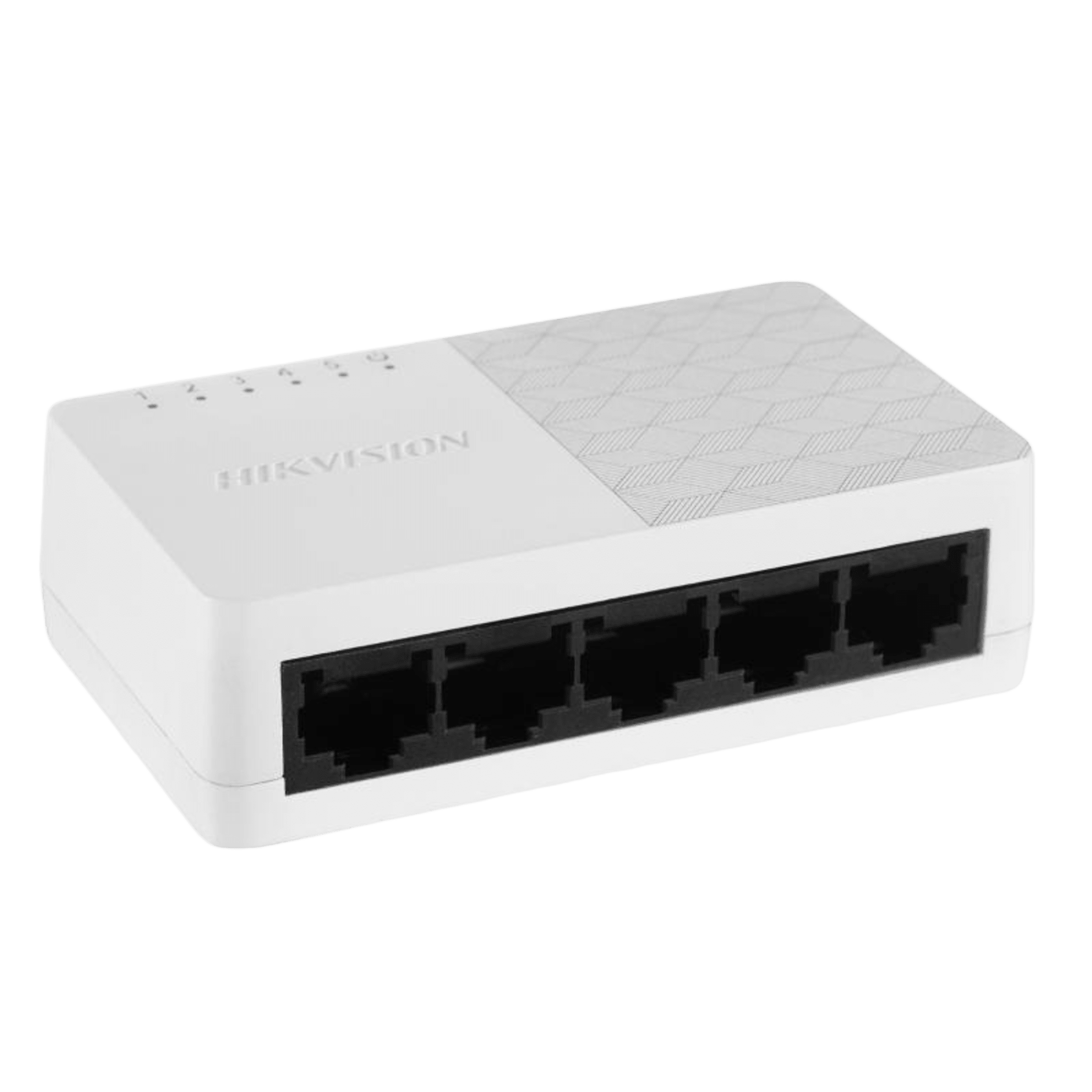 Switch Gigabit / No Administrable de Escritorio con 5 puertos 10 / 100 / 1000 Mbps / Diseño Compacto y Estético — HIKVISION · SKU DS-3E0505D-O