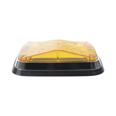 Luz de Advertencia de 8 X 6", Color Ámbar, Con Luz de Trabajo clara, Ideal para Ambulancias