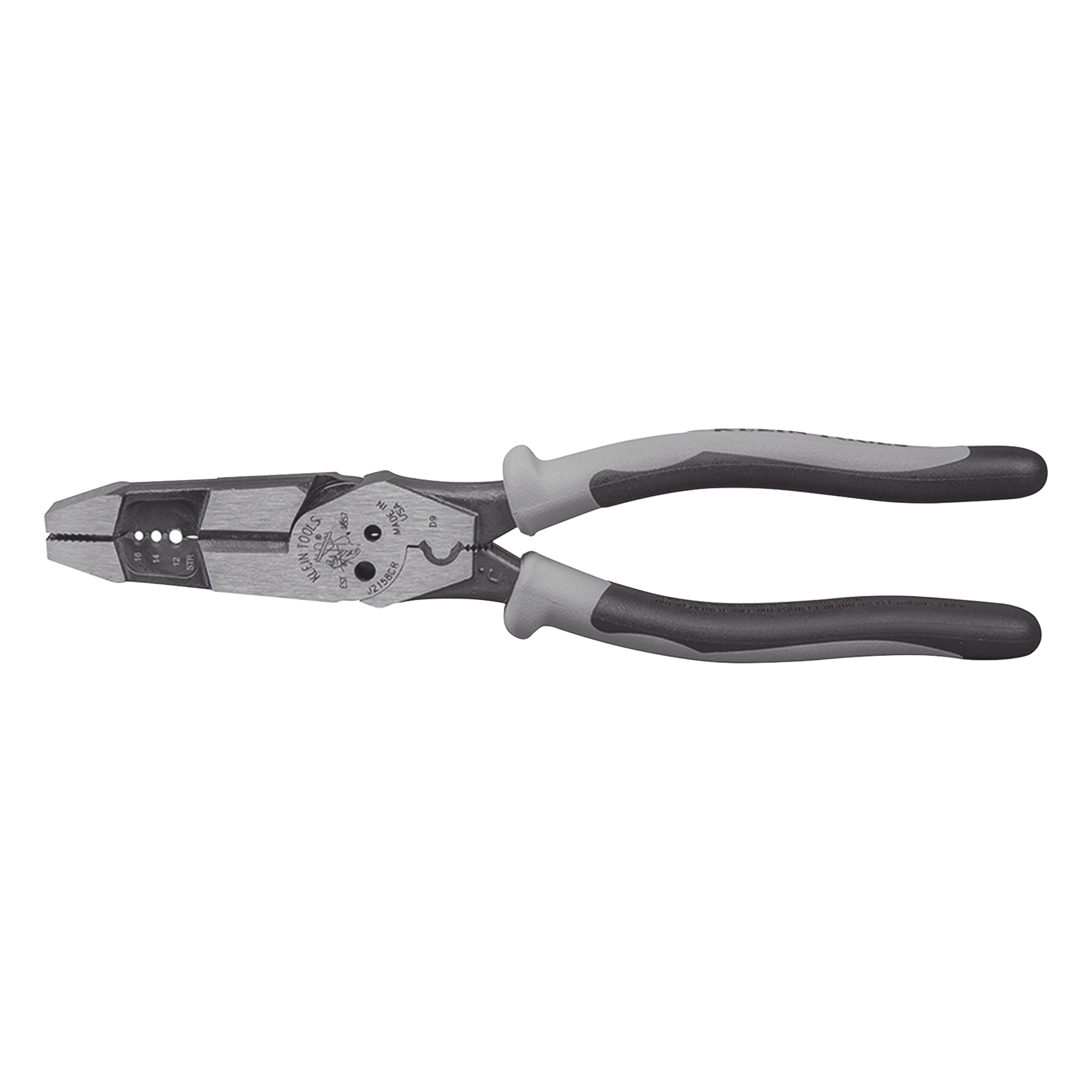 Pinza Híbrida con Ponchadora de 8". Pela Cable Sólido de 10-14 AWG y Cable Trenzado de 12-16 AWG