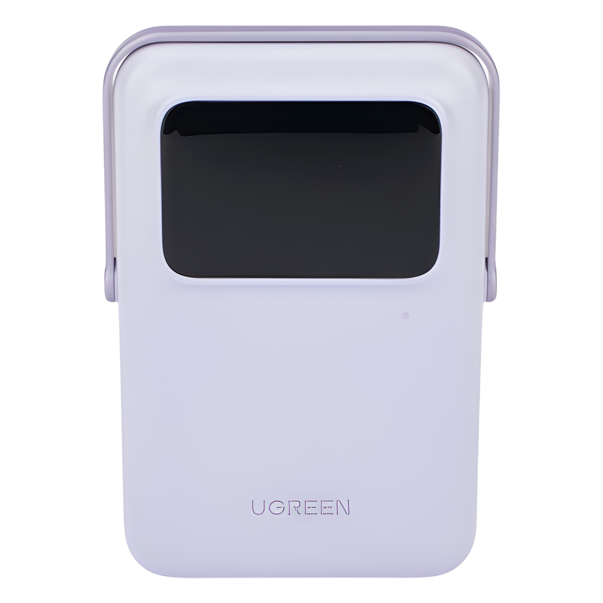 Power Bank Serie UNO Inalambrico | 10000mAh | 7.5W/20W | Con Emojis de Estado | Carga Rápida USB-C Bidireccional | Pantalla TFT Inteligente | Con Holder | Color Purple.