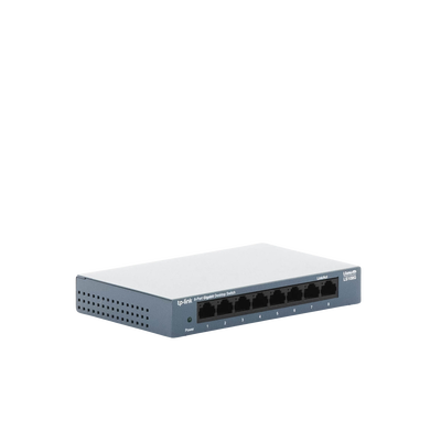 Switch de escritorio Gigabit de 8 puertos 10/100/1000Mbps, carcasa metálica