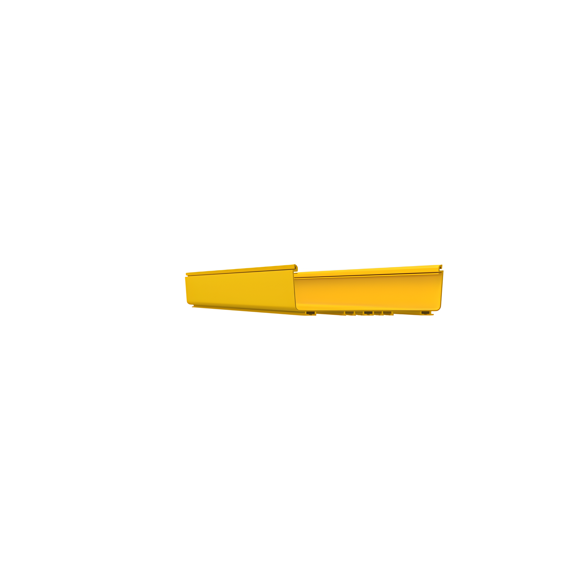 Canaleta de Enrutamiento / 12x4 Pulgadas / PVC Rígido UL 94V-0 / 3 m (9.8 ft) de Largo / Sistema QuikLock / Color Amarillo — PANDUIT · SKU FR12X4YL10