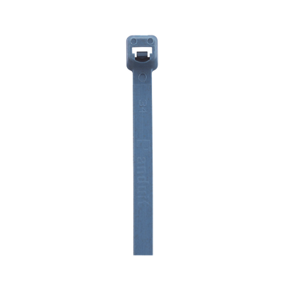 Cincho Pan-Ty™ 203mm Largo x 3.4mm ancho, Intermedio de Nylon 6.6 y Metal Detectable, Color Azul. 100 Piezas.