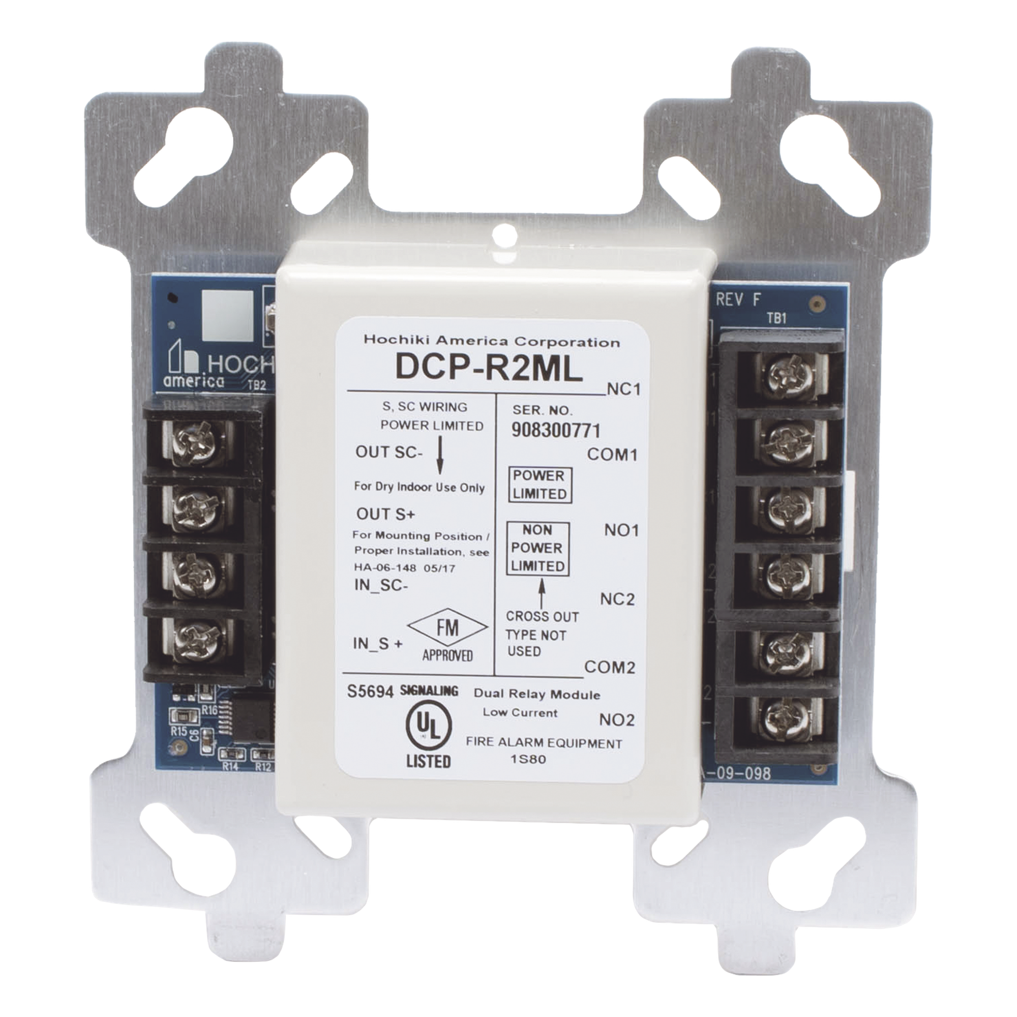 Módulo De Relevador Doble, 2A (0400-02050) — HOCHIKI · SKU R2M-L