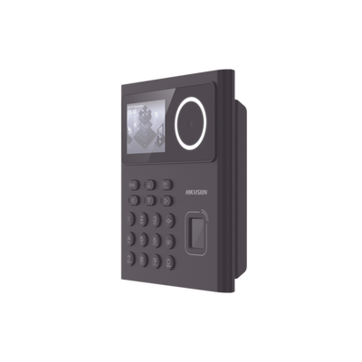 Terminal Min Moe WiFi con Batería de Respaldo / Administrable por Smartphone o Nube /  Acceso y Asistencia /  Huella, Facial y Tarjetas MIFARE /  500 rostros y 1,000 Huellas y Tarjetas / Detección de Cubrebocas / HikConnect / HIK-IA — HIKVISION · SKU DS-K1T320MFWX-B/S