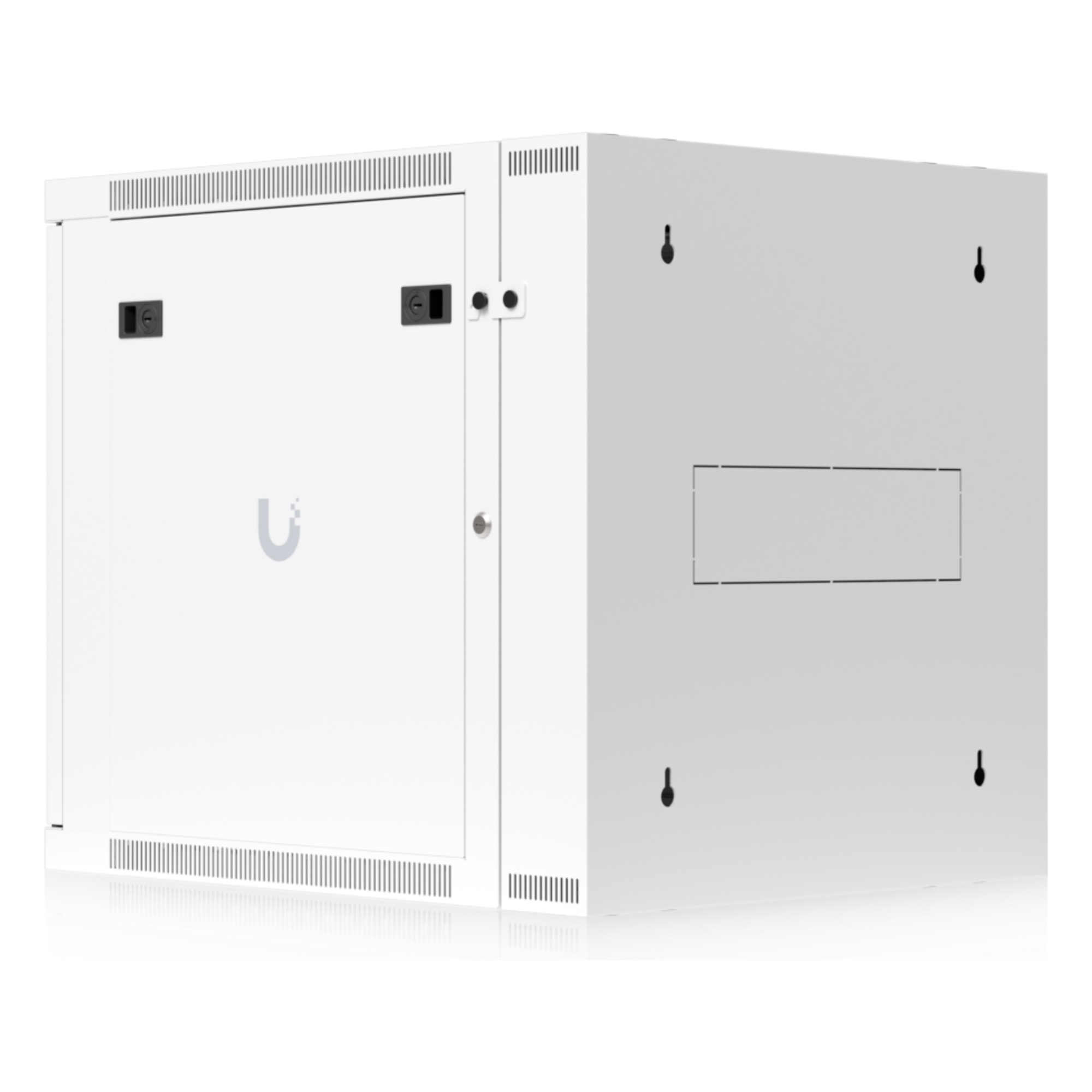 Gabinete Rack 12U / Montaje Pared / Puerta Trasera Abatible / Profundidad Ajustable 434-559 mm / Acero SPCC / 600 x 703 mm (23.6 x 27.6')
