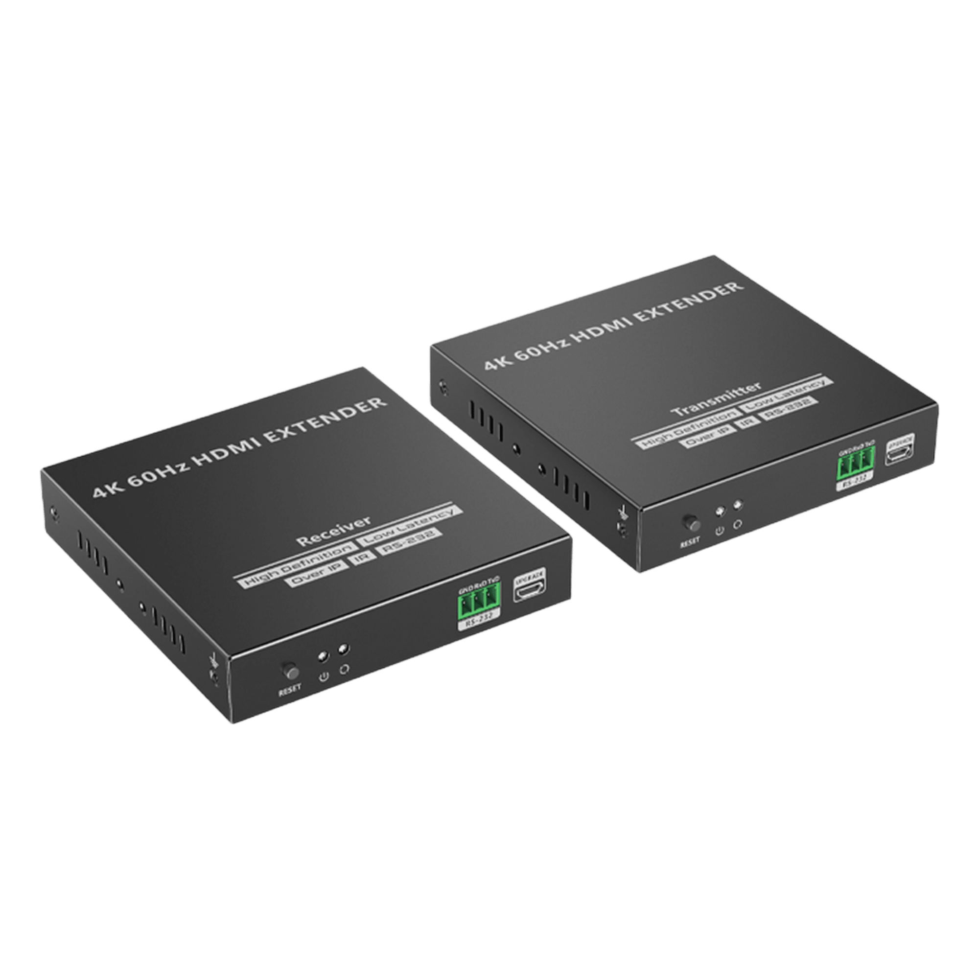 Kit Extensor HDMI para distancias de 120 metros | Soporta resolución 4K @60Hz | Cat 6, 6a y 7 | Salida Loop en el Tx para visualización local | Soporta control remoto del equi — EPCOM TITANIUM · SKU TT-582
