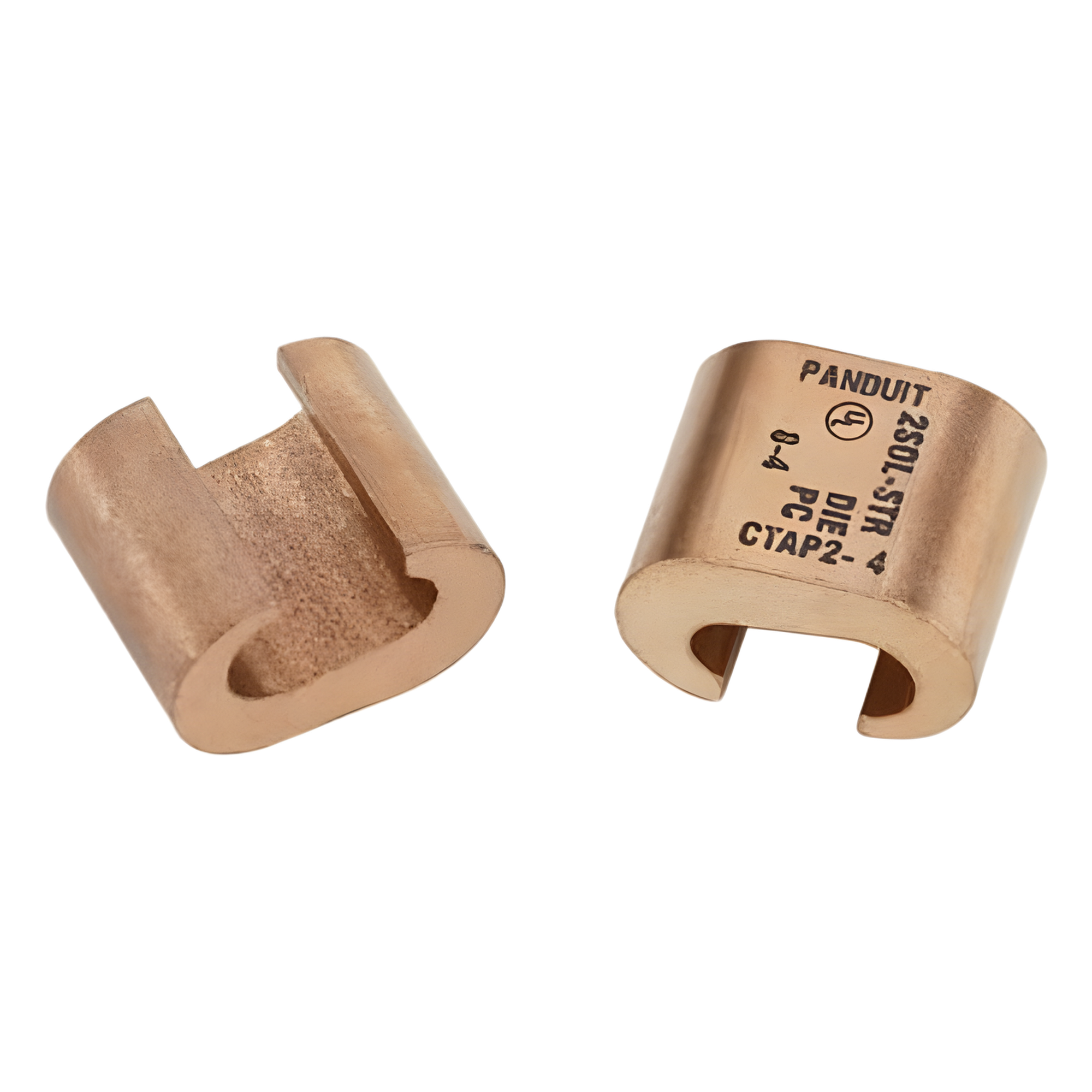 Conector de compresión tipo C StructuredGround, Conductor de cobre 1/0 Awg - 2/0 Awg, 1pz. — PANDUIT · SKU CTAP2/0-2/0-X
