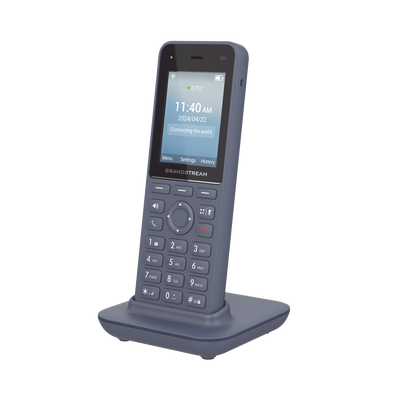 Teléfono IP inalámbrico Wi-Fi, Portátil, 3 cuentas SIP, 3 líneas, Voz HD, Bluetooth integrado, Puerto USB tipo C — GRANDSTREAM · SKU WP826