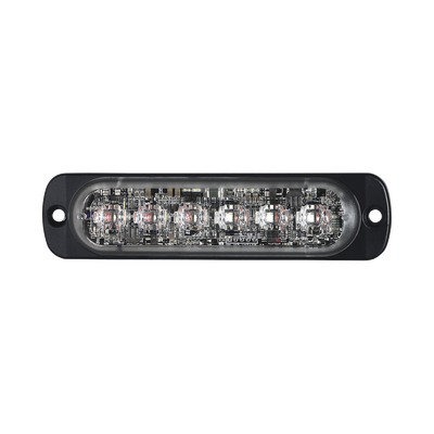 Luz Auxiliar de 12 LED, Ambar/Blanco, Lente Transparente, SAE