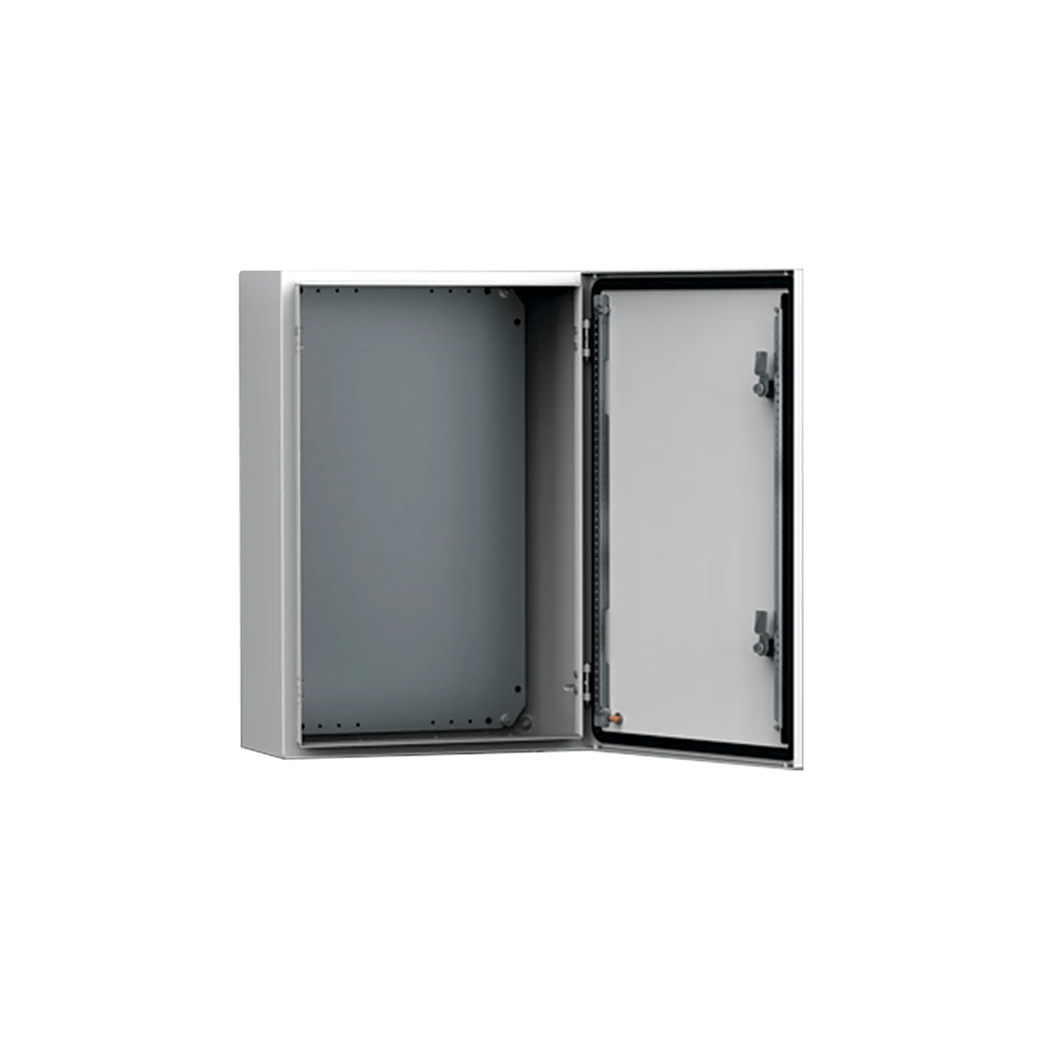 Gabinete de Uso Exterior MAS 500 x 400 x 260 mm NEMA 4/12/13; IP66; IK10 de Acero Dulce 1.5 mm con Platina de Montaje Incluida Color Gris Claro