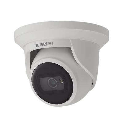 Cámara IP Tipo Flateye 2 Megapíxel / Lente 3mm / IR 20M / WDR 120db / IP67 / IK10 / H.265 & WiseStream — HANWHA VISION · SKU ANE-L6012R