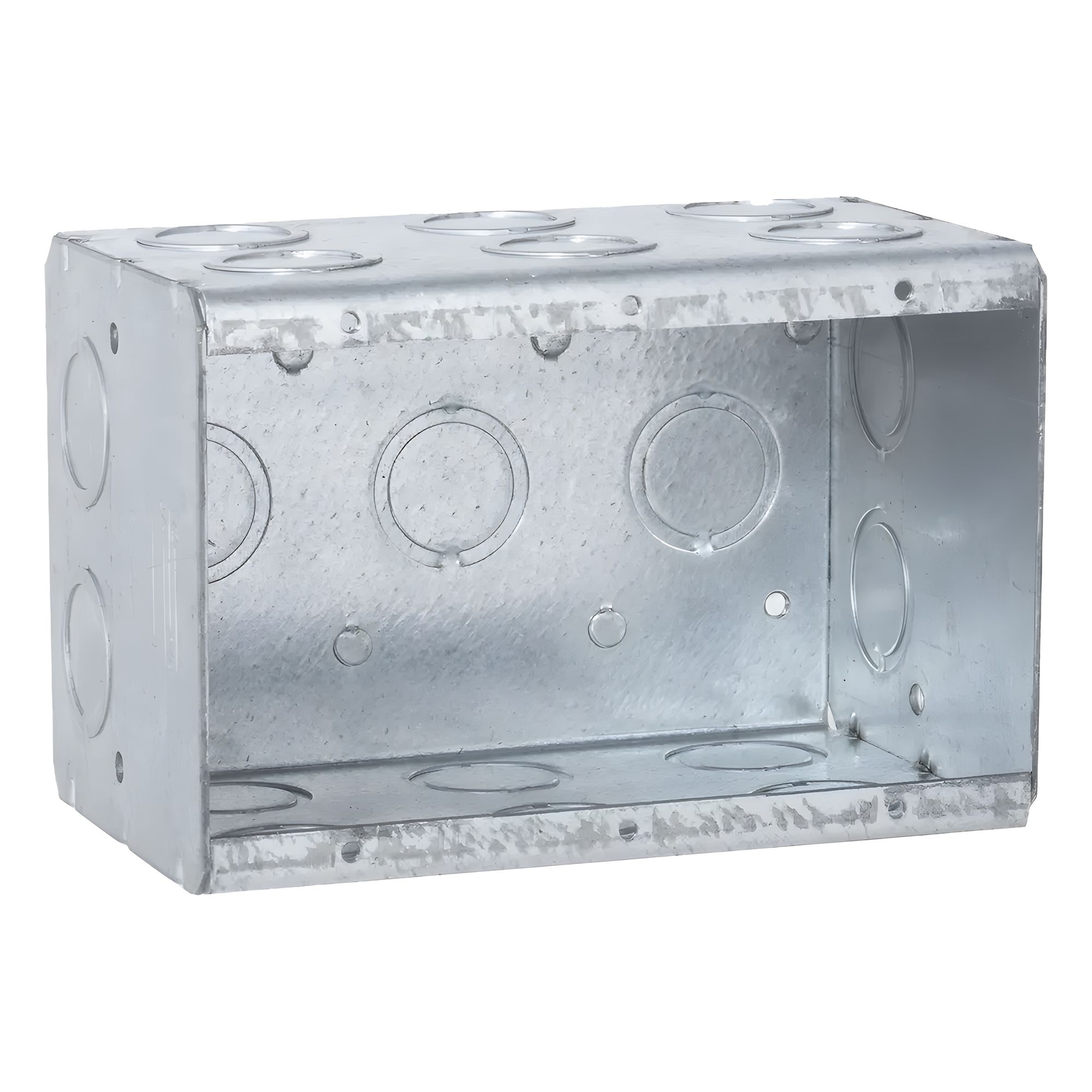 Caja Multigang de 3 Gangs/ Profundidad de 3-1/2 Pulgadas (8.89 cm)/ 19 Entradas de 1/2 - 3/4 Pulgadas (1.27 - 1.91 cm) — RACO · SKU HUB-697