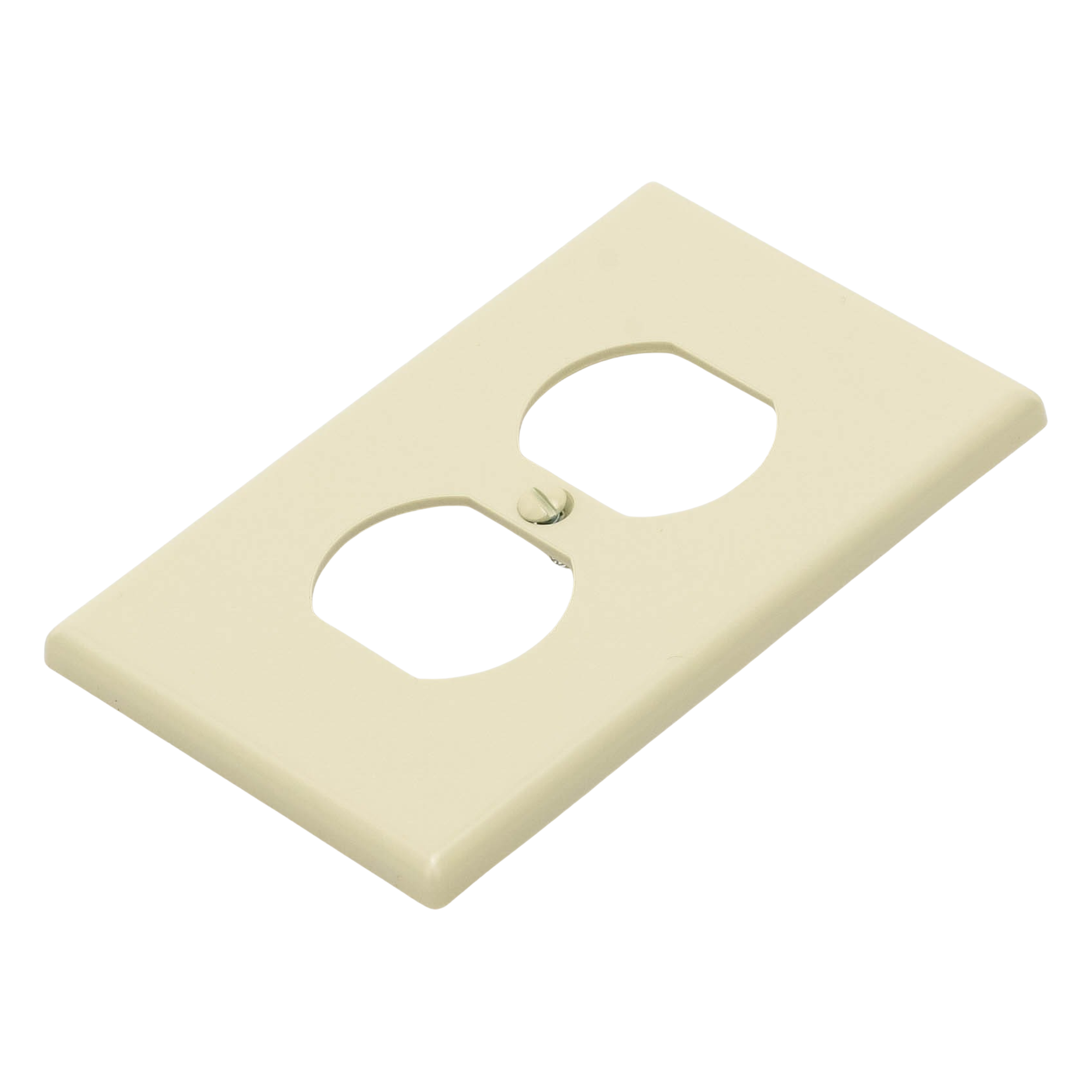 Placa de Pared para Contacto Duplex Color Marfil.