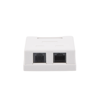 Caja de Pared con Jack UTP Cat5e y Jack RJ11 Telefónico