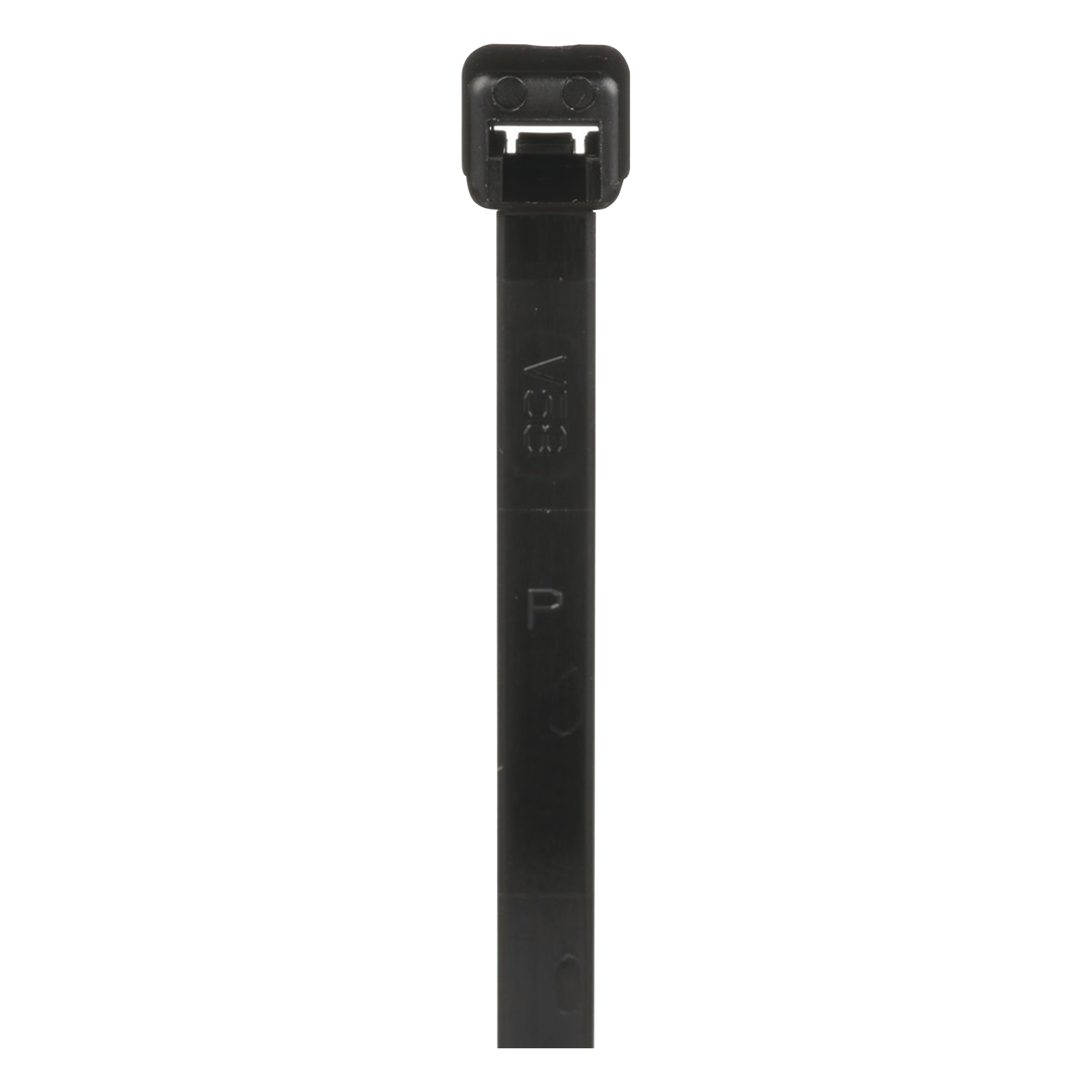 Cincho de Nylon 6.6 de Bloqueo, 188 mm largo x 4.8mm ancho, Color Negro, Exterior Resistente a Rayos UV, Paquete de 1000pz — PANDUIT · SKU PLT2S-M0