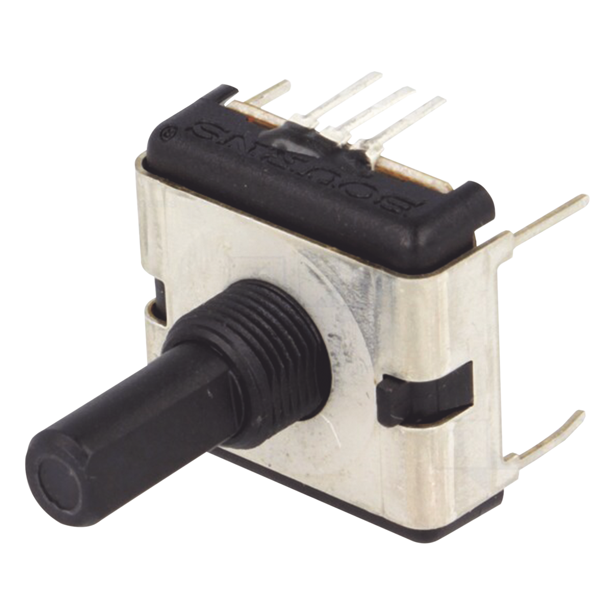 Potenciómetro Cuadrado de 22 mm, 5 k Ohm, 3/4 Watt, 1 Vuelta, para Montaje en Panel del Monitor de Servicio R2600-D. — SYSCOM · SKU PCW1J-C24-KAB502L