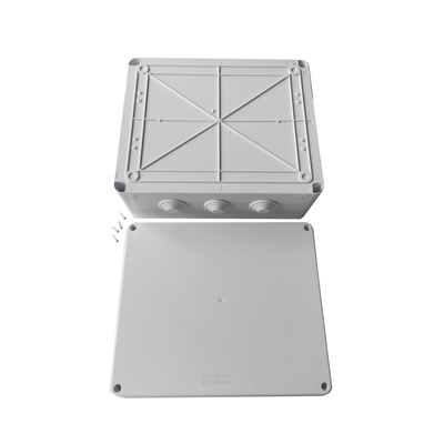 Caja de Derivación-Conexión para Exterior IP65 con 12 Entradas / 300 x 250 x 120 mm / Sellado Seguro con Empaque + 4 Tornillos / Resiste Agua, Polvo y Sol Directo