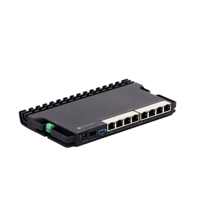 RB5009UPr+S+IN 8 puertos PoE in/out, 1 SFP+, Solo RouterOS v7