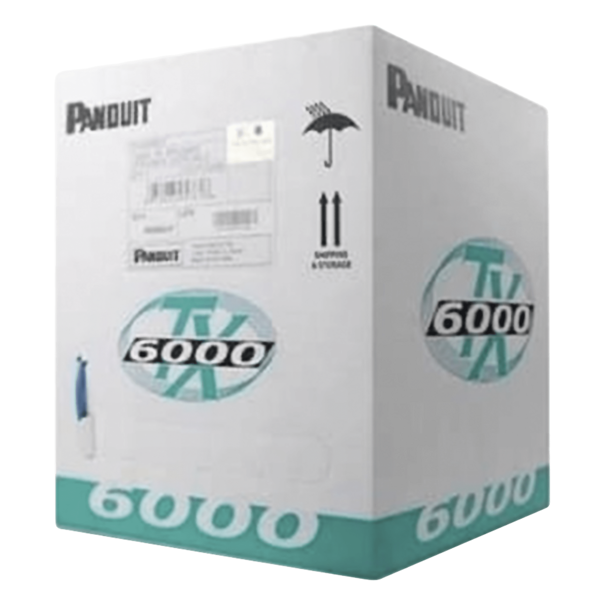 Bobina de Cable UTP 305 Metros (1000 Pies) de Cobre, TX6000™ PanNet, Reelex, Rojo, Categoría 6 Mejorado (23 AWG), PVC (CM), de 4 Pares — PANDUIT · SKU PUC6004RD-FE