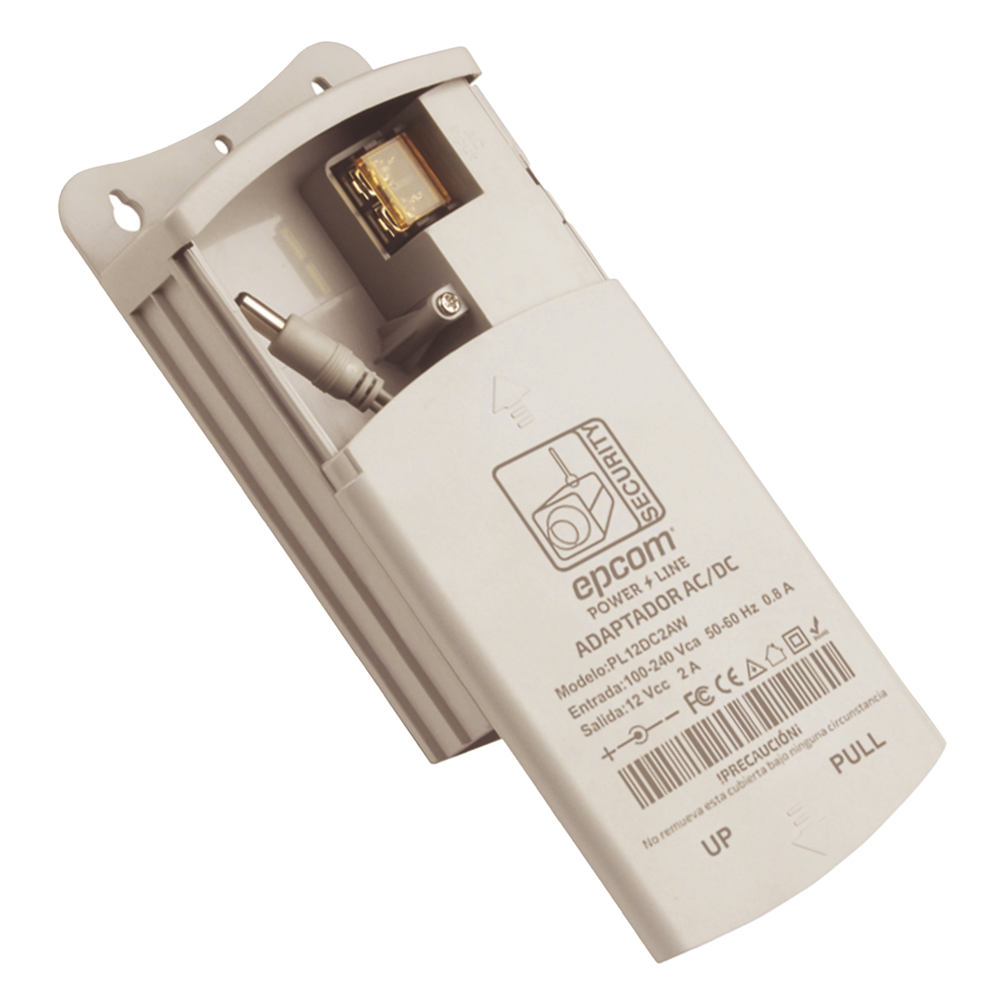Fuente de Poder para Exterior / 12 Vcc / 2 Amp / 1 Salida / Voltaje de Entrada de 100 - 240 VCA 
