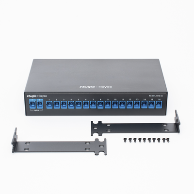 e-Lighten Splitter Pasivo 2/16, Puertos PON SC/UPC, Frecuencias soportadas de 1260nm a 1650nm con hasta 500 mW de Potencia de Entrada