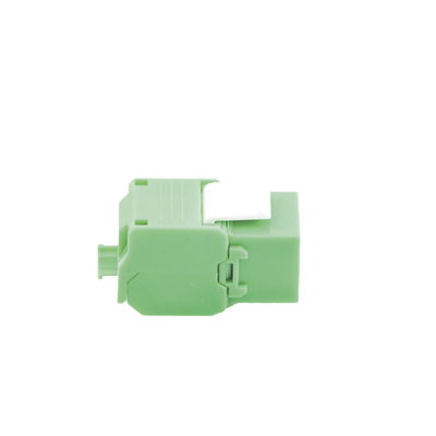 Módulo Jack Keystone Cat6 (Toolless), con Terminación en Ángulo 180 - Color Verde, Compatible con Faceplate y Patchpanel Linkedpro