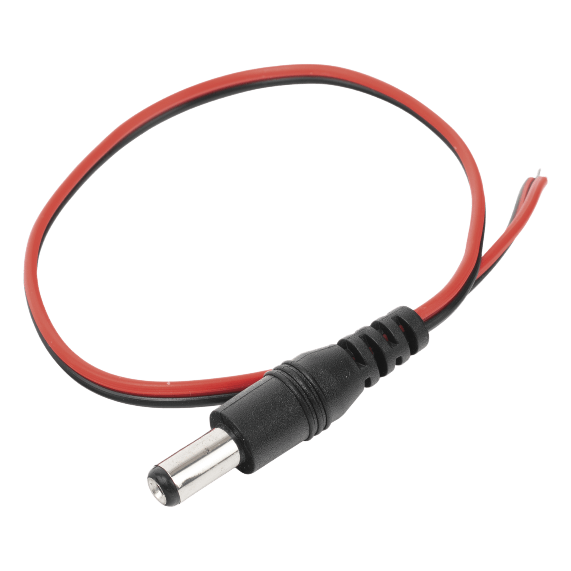 Cable con Conector Macho (Pigtail) / Alimentación para Vcc con Puntas Libres / Polarizado / Largo 22 cm (8.66 Pulgadas) / Calibre 22AWG. — SYSCOM · SKU DC-CORD