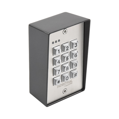 Teclado exterior/interior antivandálico, 3 relevadores, salida wiegand, 1200 usuarios — AccessPRO Industrial · SKU PRO-KEYPAD-1V2