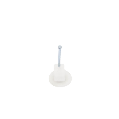 Grapa para cable plano de 6mm color transparente (100pzs) (3210-00100) 