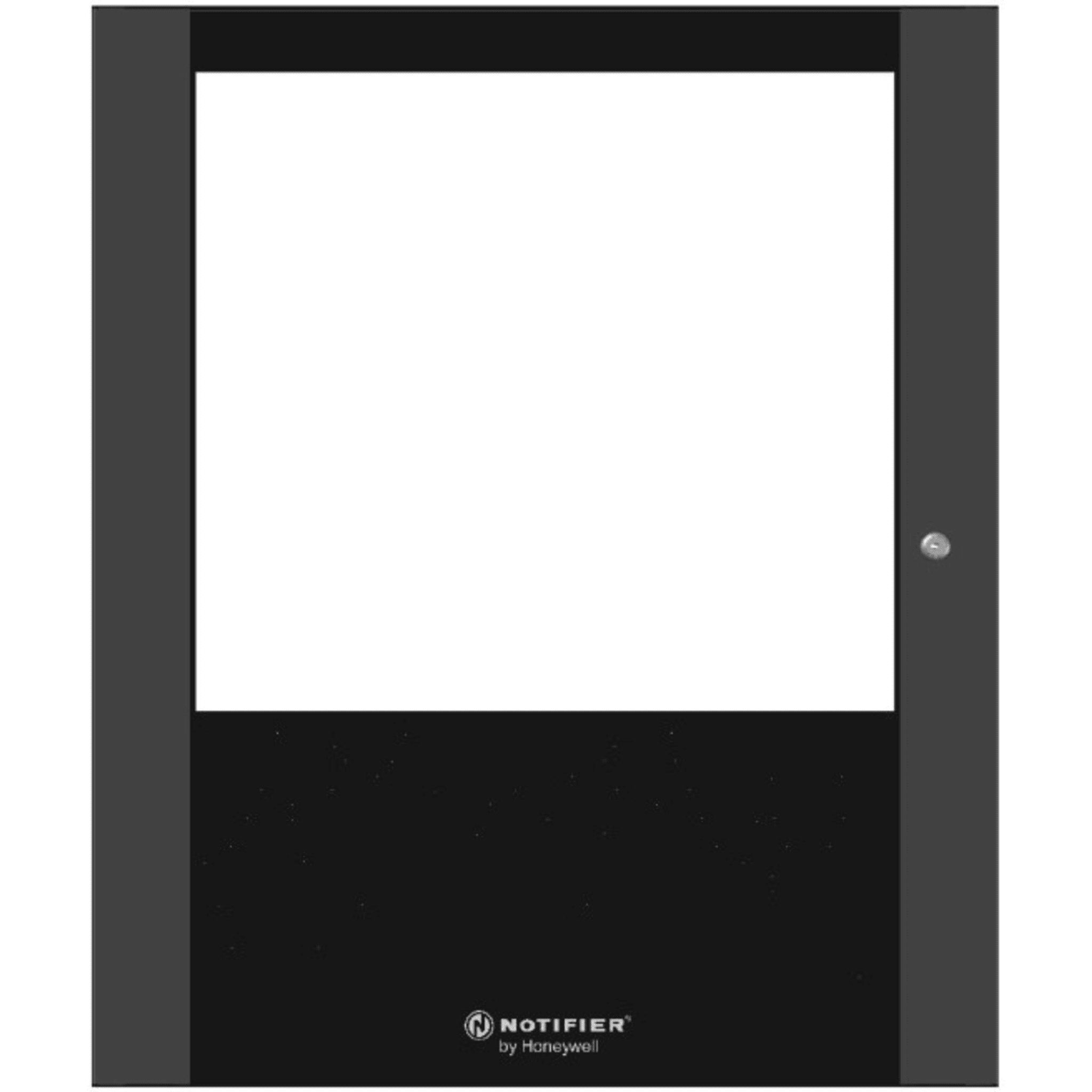 Puerta con Ventana para Gabinete de Control de Incendio / Acero Calibre 16 / Apertura 120° / Tamaño B (Dos Niveles) / Color Negro