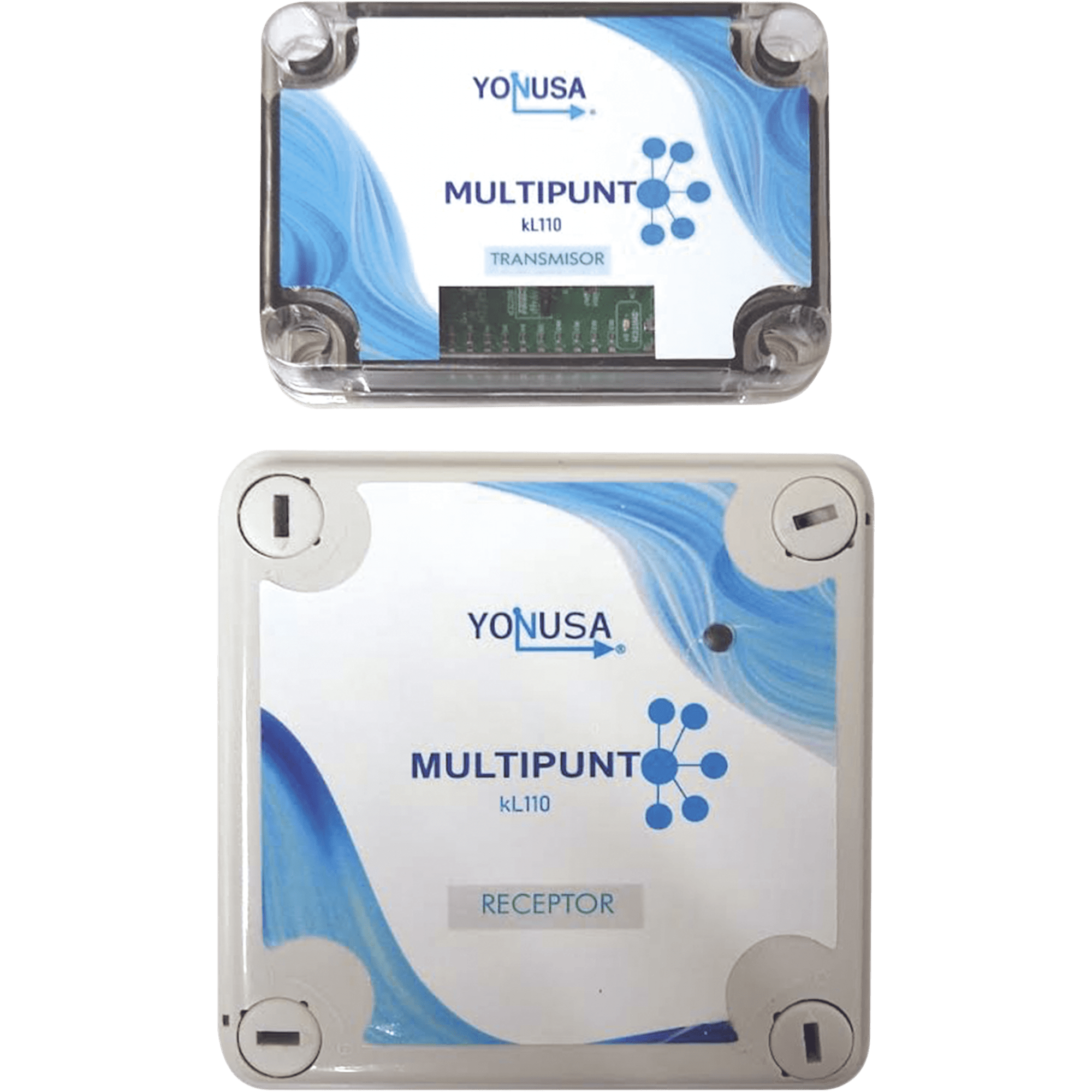 KIT Transmisor / Receptor Inalámbrico para KLT110 / 1 KM Linea de Vista / Multi-Punto Soporta 10 Equipos