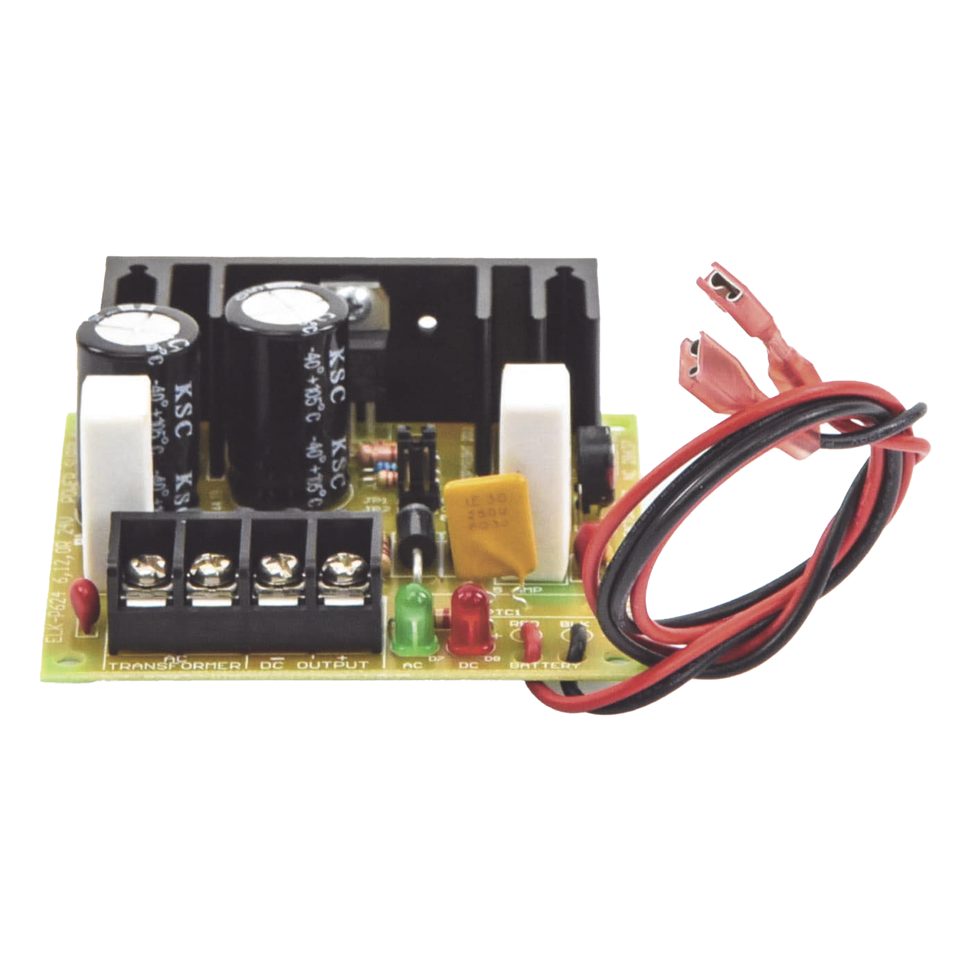 Fuente de Poder 6Vcc, 12Vcc y 24Vcc / Con Opción a Respaldo de Batería / Venta en Bolsa Protectora de Plástico — ELK PRODUCTS · SKU ELKP-624U