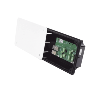Terminal de Habitación IP Empotrable para Hospitales / Bus RS485 / 12 Entradas Digitales / SIP / PoE / Compatible con NX1071 y NX1075